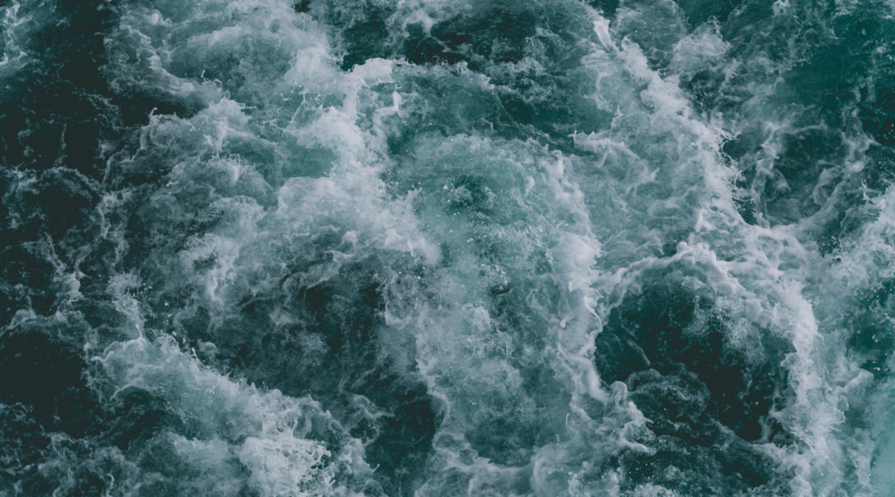 Aerial image of the ocean